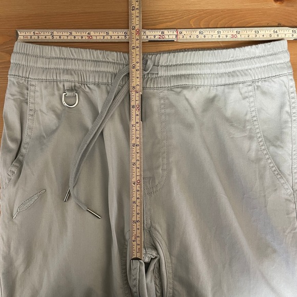 Publish Brand Two Tone Jogger Pants Grey Stretch White Elastic Drawstring Men 32 - Picture 8 of 9